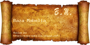 Baza Mabella névjegykártya